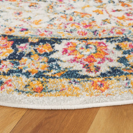 Safavieh Madison 6'-7" x 6'-7" Rug in Cream / Navy