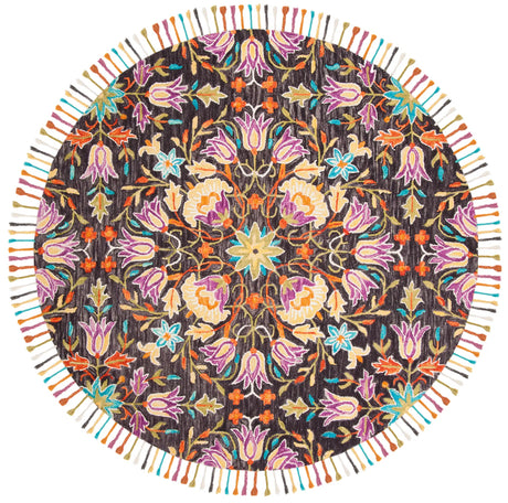 Safavieh Aspen 7'-0" x 7'-0" Rug in Black / Purple