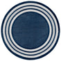Safavieh Cabana 6'-7" x 6'-7" Rug in Blue / Ivory