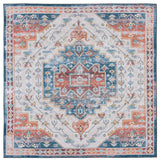 Safavieh Tucson 6'-0" x 6'-0" Rug in Blue / Rust