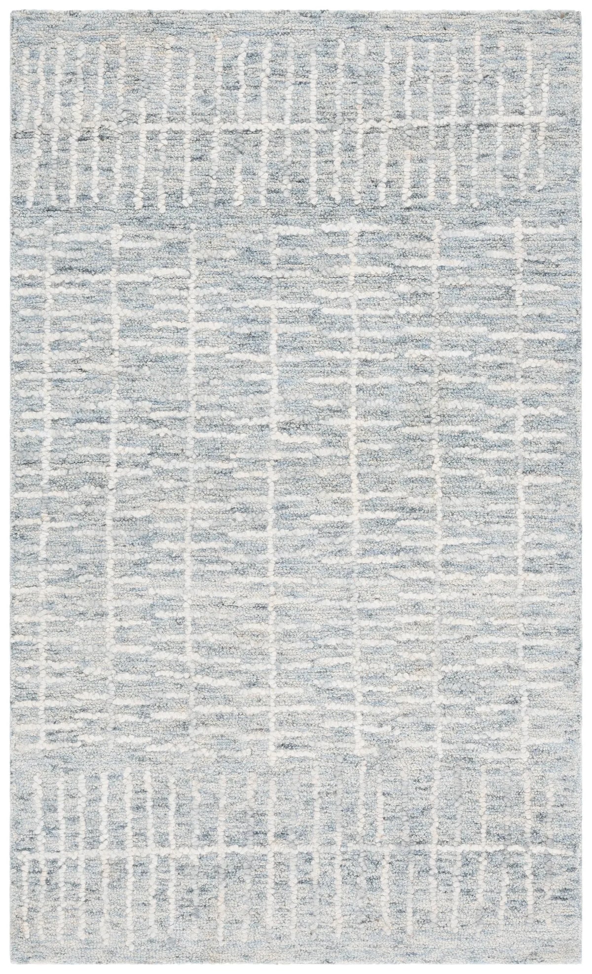 Safavieh Abstract 3'-0" x 5'-0" Rug in Light Blue / Ivory