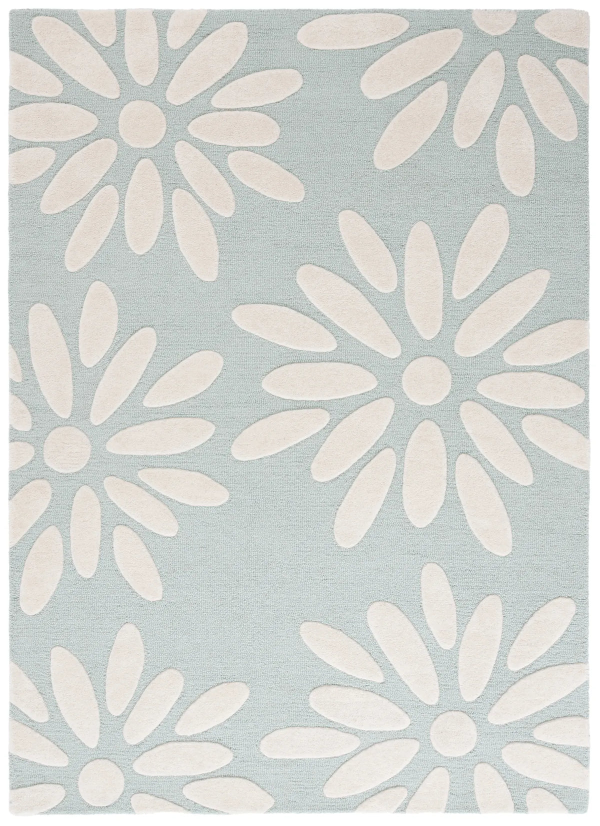 Safavieh Safavieh Kids 4'-0" x 6'-0" Rug in Teal / Ivory