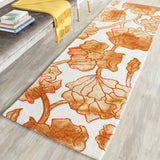 Safavieh Dip Dye 2'-3" x 6'-0" Rug in Ivory / Orange