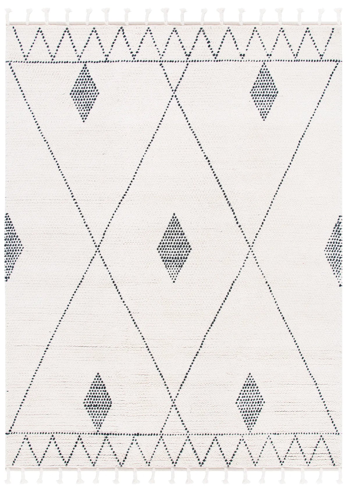 Safavieh Casablanca 10'-0" x 14'-0" Rug in Ivory / Black
