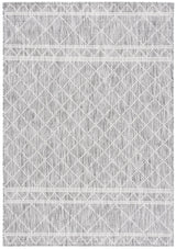 Safavieh Courtyard 4'-0" x 5'-7" Rug in Light Grey / Dark Grey