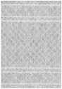 Safavieh Courtyard 4'-0" x 5'-7" Rug in Light Grey / Dark Grey