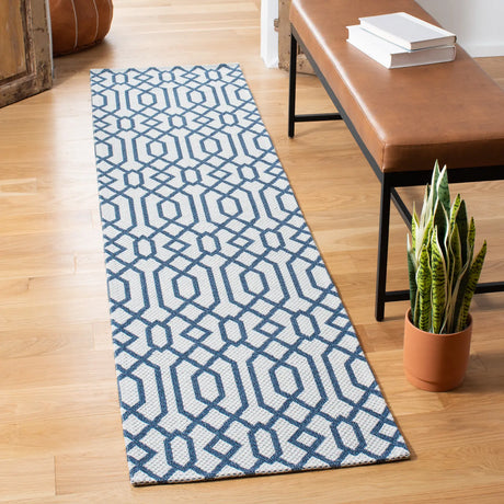 Safavieh Augustine 2'-0" x 8'-0" Rug in Navy / Light Grey