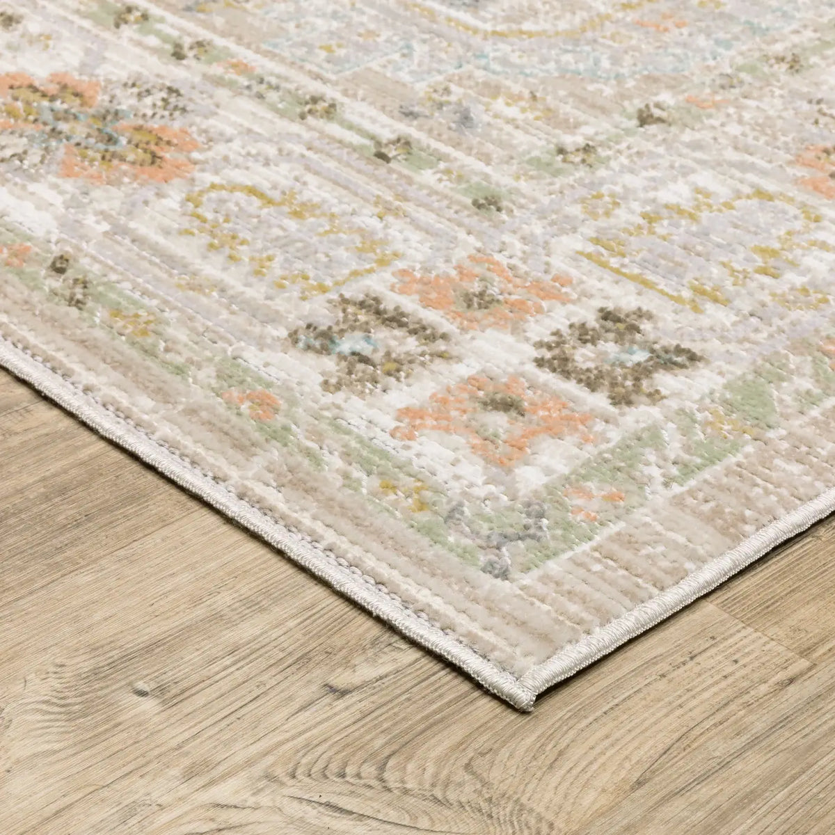Oriental Weavers Sphinx Cavett CAV04 Blue Rugs - corner detail