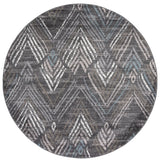 Safavieh Amsterdam 6'-7" x 6'-7" Rug in Dark Grey / Grey