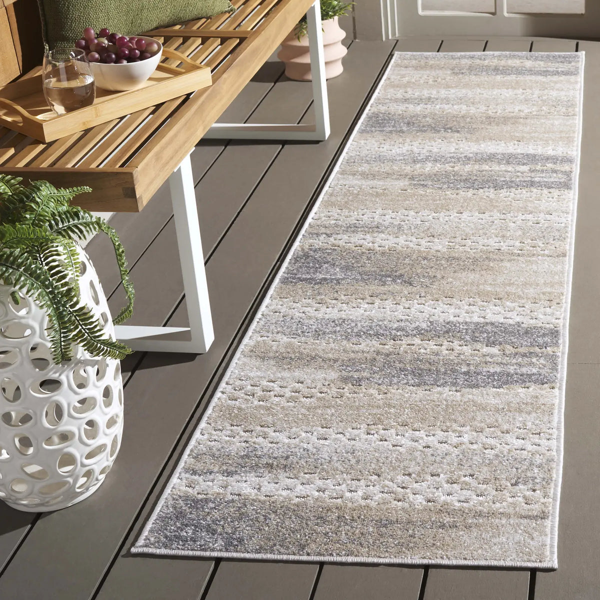 Safavieh Stella 2'-0" x 8'-0" Rug in Beige / Grey