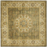 Safavieh Heritage 8'-0" x 8'-0" Rug in Green / Taupe
