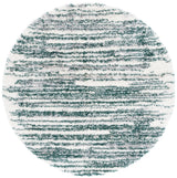 Safavieh Fontana Shag  800 6'-7" x 6'-7" Rug in Green / Ivory