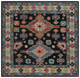 Safavieh Aspen 7'-0" x 7'-0" Rug in Charcoal / Blue