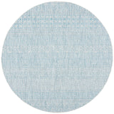Safavieh Courtyard 6'-7" x 6'-7" Rug in Light Grey / Aqua