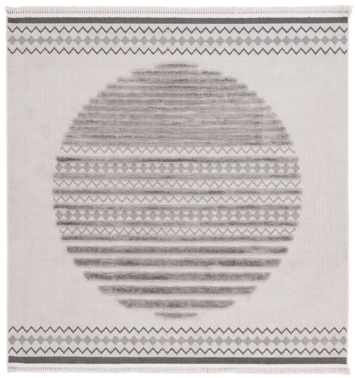 Safavieh Urban 6'-7" x 6'-7" Rug in Grey / Light Grey