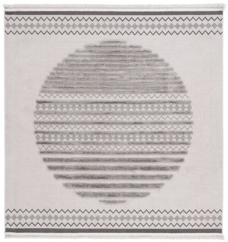 Safavieh Urban 6'-7" x 6'-7" Rug in Grey / Light Grey