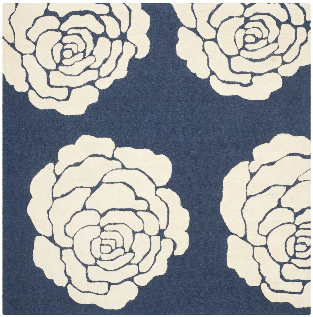 Safavieh Cambridge 6'-0" x 6'-0" Rug in Navy / Ivory