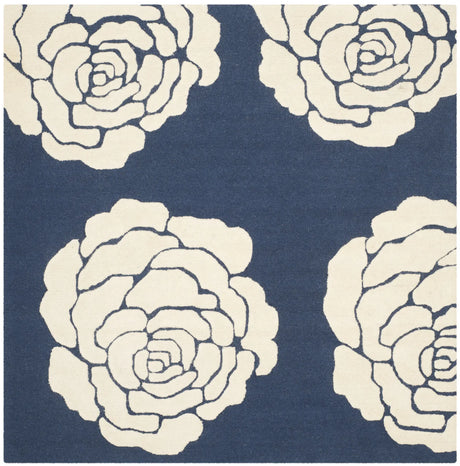 Safavieh Cambridge 6'-0" x 6'-0" Rug in Navy / Ivory