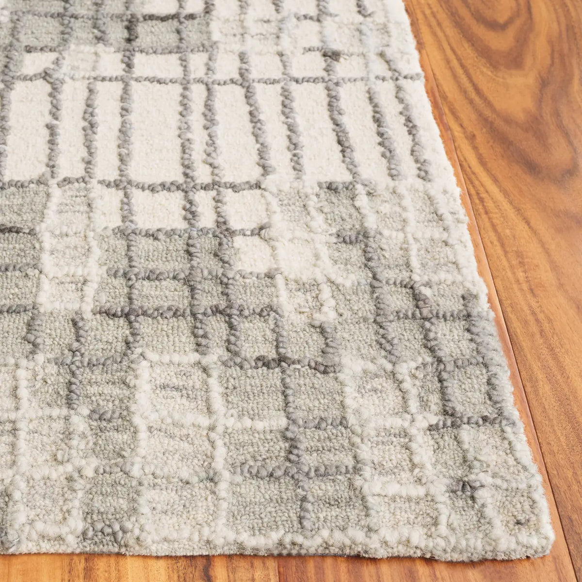 Safavieh Abstract 4'-0" x 6'-0" Rug in Ivory / Dark Grey