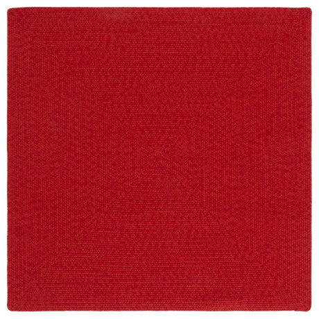 Safavieh Braided 4'-0" x 4'-0" Rug in Rust / Red
