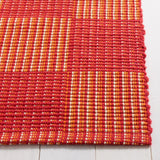 Safavieh Striped Kilim 4'-0" x 6'-0" Rug in Red / Rust