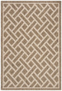 Safavieh Courtyard 5'-3" x 7'-7" Rug in Brown / Light Beige