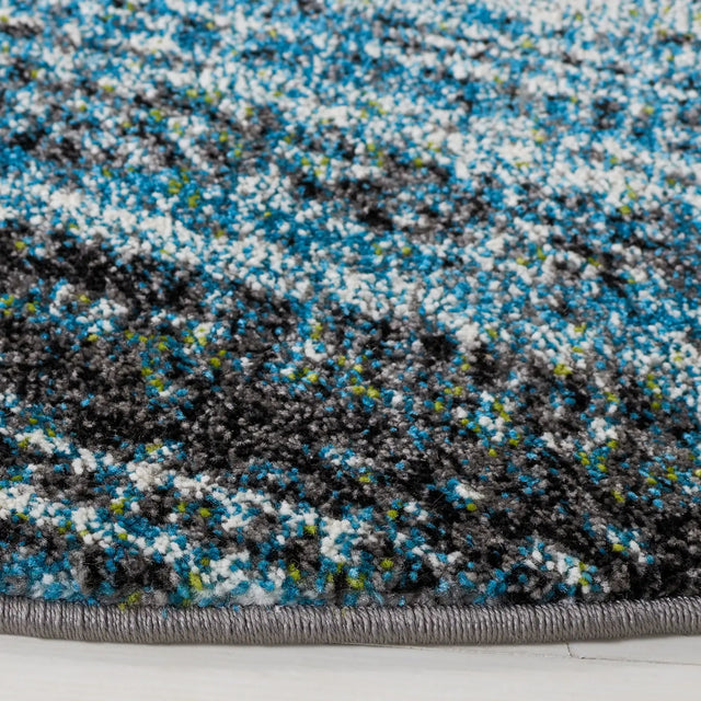 Safavieh Porcello 6'-7" x 6'-7" Rug in Charcoal / Blue