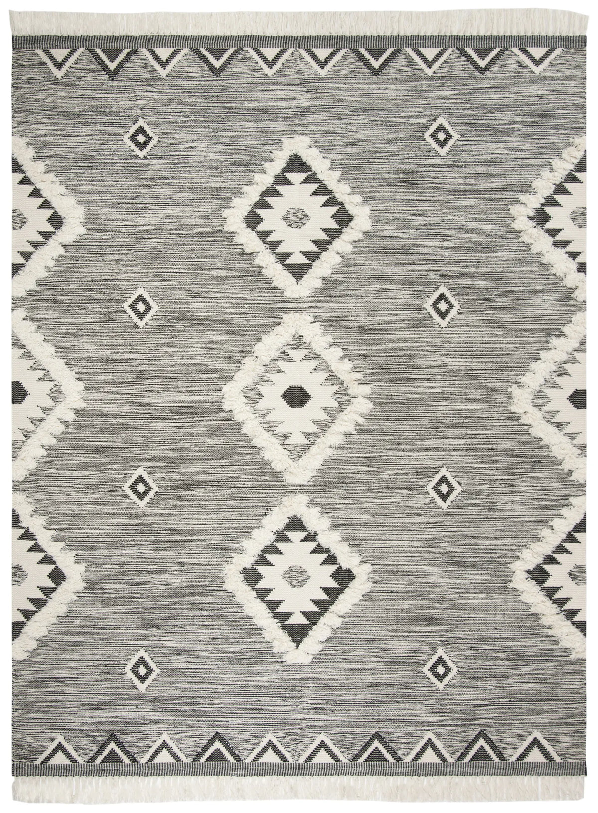 Safavieh Kenya 10'-0" x 14'-0" Rug in Black / Ivory