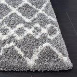 Safavieh Berber Shag 4'-0" x 6'-0" Rug in Grey / Ivory