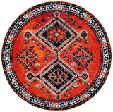 Safavieh Vintage Hamadan 6'-7" x 6'-7" Rug in Orange / Red