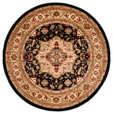 Safavieh Lyndhurst 6'-0" x 6'-0" Rug in Black / Beige