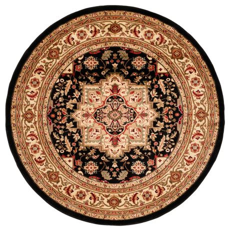 Safavieh Lyndhurst 6'-0" x 6'-0" Rug in Black / Beige