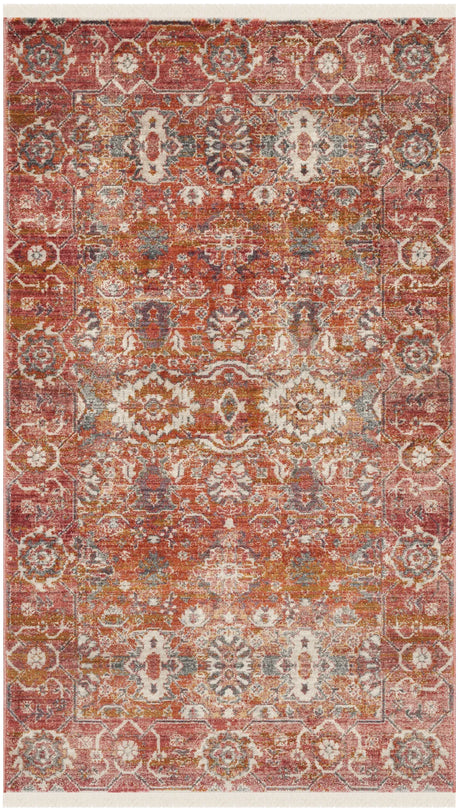 Safavieh Vintage Persian 3'-0" x 5'-0" Rug in Red / Orange