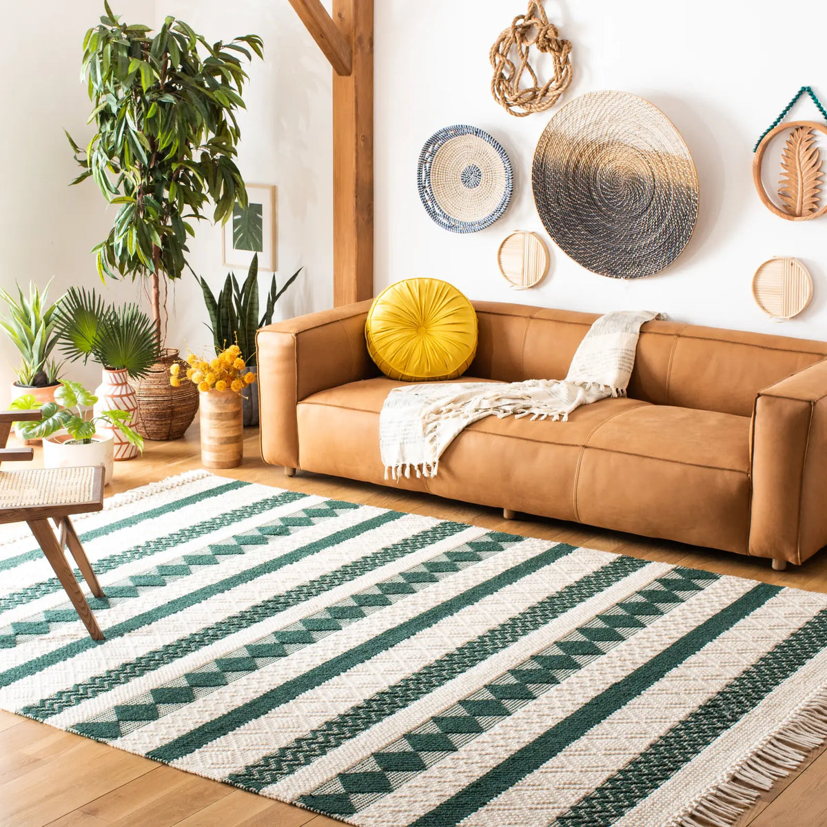 Safavieh Natura 8'-0" x 10'-0" Rug in Ivory / Green