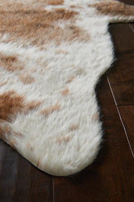 Loloi Grand Canyon Gc-14 Coffee / Ivory Rugs - corner on wood