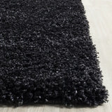Safavieh Shag 9'-6" x 13'-0" Rug in Black / Ivory