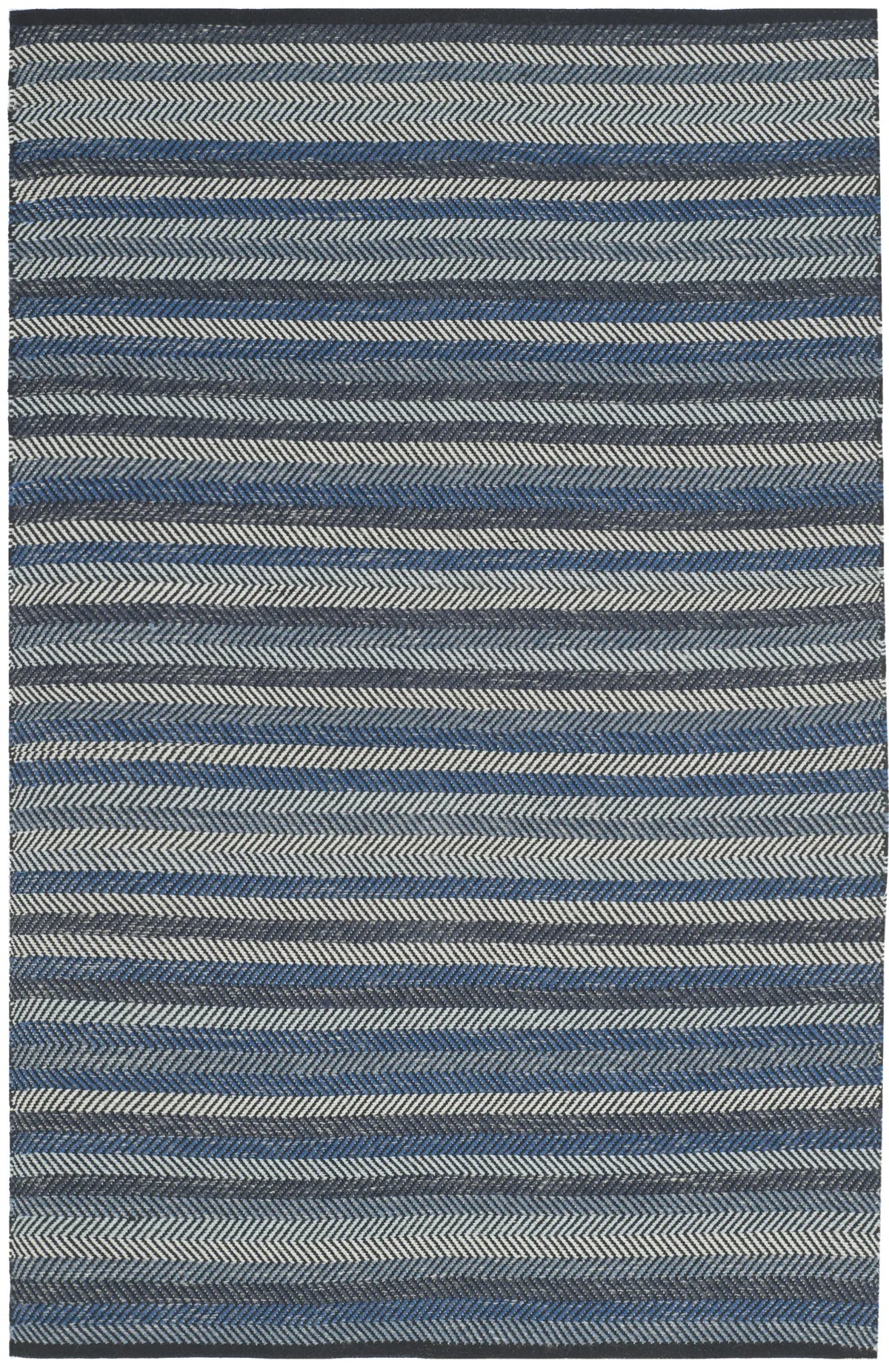 Safavieh Striped Kilim 4'-0" x 6'-0" Rug in Blue