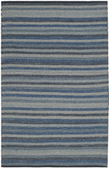 Safavieh Striped Kilim 4'-0" x 6'-0" Rug in Blue