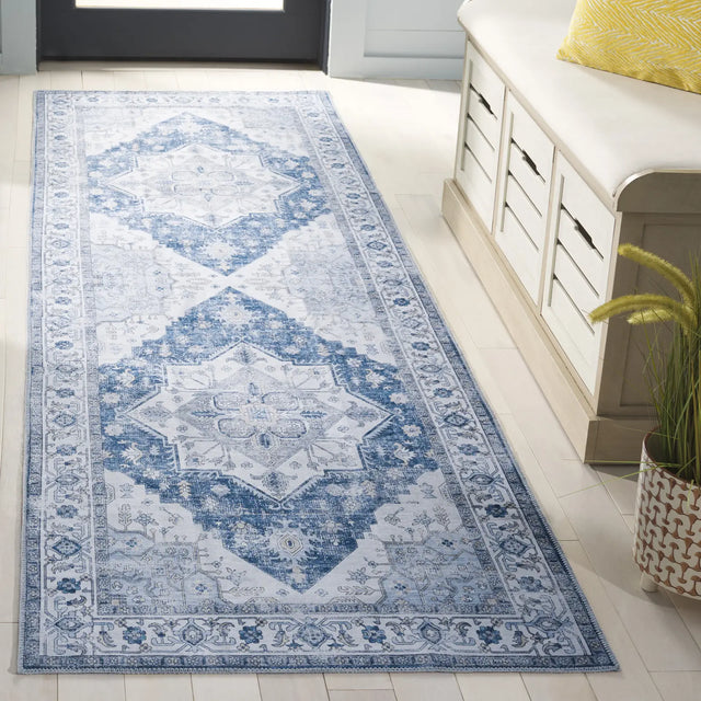 Safavieh Arizona 2'-6" x 8'-0" Rug in Ivory / Blue