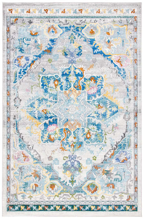 Safavieh Aria 4'-0" x 6'-0" Rug in Grey / Blue