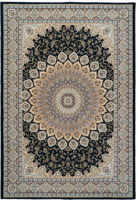 Dynamic Rugs Ancient Garden 57090 Navy Rugs - Rectangular