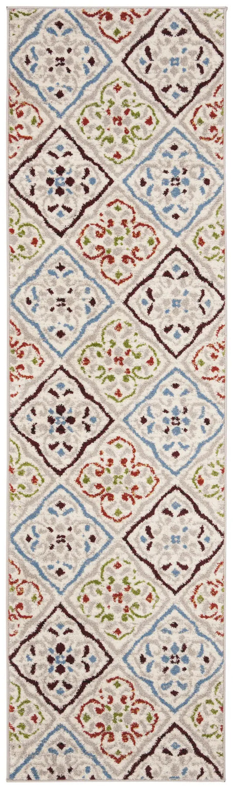 Safavieh Sagamore 2'-3" x 8'-0" Rug in Light Grey / Terracotta