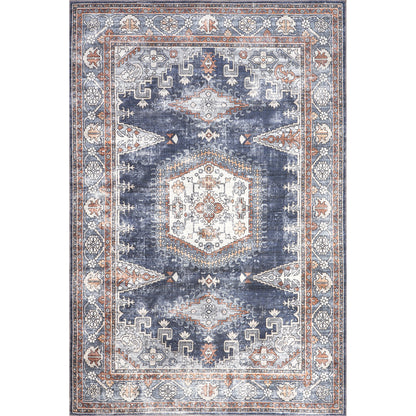 Nuloom Maire Traditional Medallion Kfdr02A Blue Area Rug