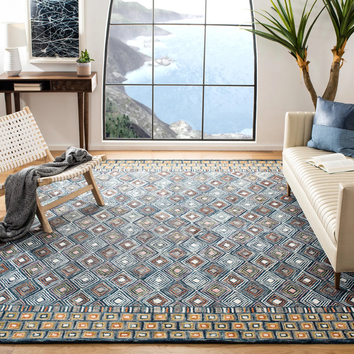 Safavieh Aspen 6'-0" x 9'-0" Rug in Blue / Gold