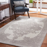 Safavieh Metro 4'-0" x 6'-0" Rug in Dark Grey / Ivory