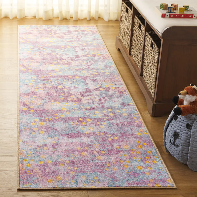 Safavieh Kids Playhouse 200 2'-2" x 6'-0" Rug in Purple / Light Blue