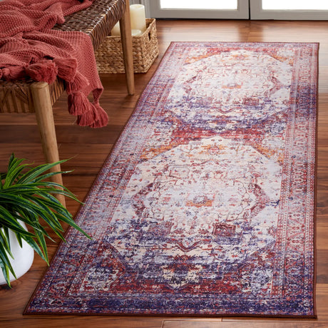 Safavieh Tucson 2'-6" x 8'-0" Rug in Beige / Red