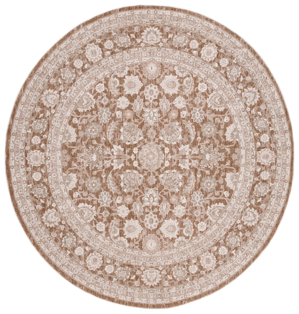 Safavieh Willow 6'-3" x 6'-3" Rug in Light Brown / Ivory