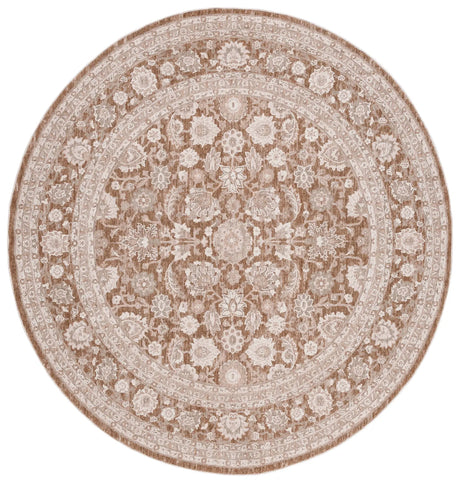 Safavieh Willow 6'-3" x 6'-3" Rug in Light Brown / Ivory
