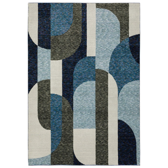 Oriental Weavers Sphinx Strada Str03 Blue/ Grey Rugs - main flat